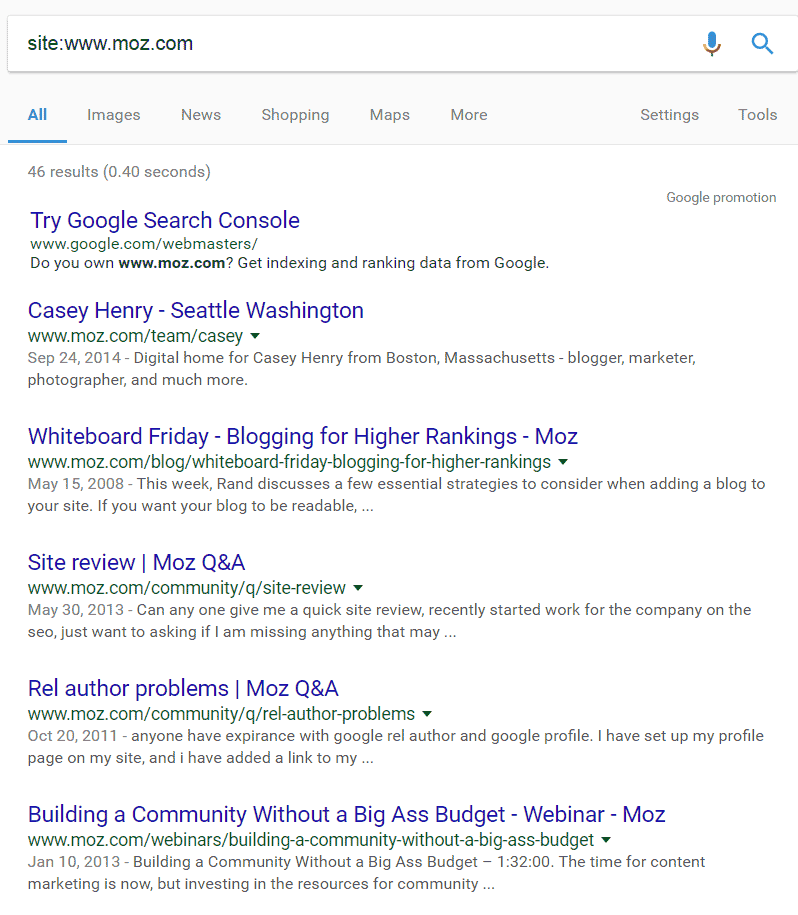 Google Search as a SEO Tool